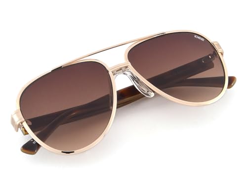 Image of IDEE Sunglasses| 100% UV Protected | Gradient | Full Rim | Pilot | Men | Large |Alloy Metal Frame | Gradient Polycarbonate Lens