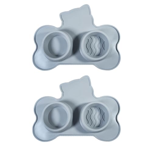 犬用の犬のダブルボウルと服を着たカップカップ犬1個のフィーダーとドライフードトリートイージーウォッシュシリコンペットボウル犬用