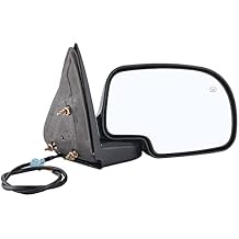 Side View Mirror Replacement Fit for 2003-2006 Chevy Silverado 1500 2500 3500 HD, GMC Sierra 1500 2500, GMC Yukon/Yukon XL 1500 Black Power Adjusted Heated Manual Folding Passenger Side