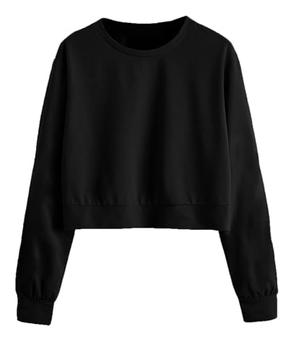THE BLAZZE 1341 Women's Round Neck Full Sleeve Crop Top for Women
