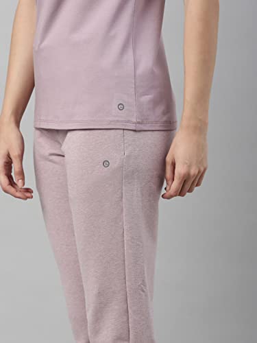 Image of Enamor Short Sleeve Crew Neck Regular Length Basic Crew T-Shirt - Slim Fit, Soft and Breathable Stretch Cotton - E147