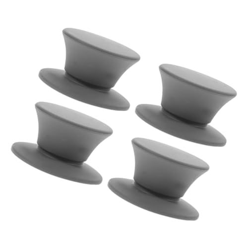 Mikinona 1 Juego Mango de tapa de olla de silicona mango de reemplazo de la tapa de la olla mangos perilla asas para tapas de ollas mangas de olla de cocina gel de sílice Gris