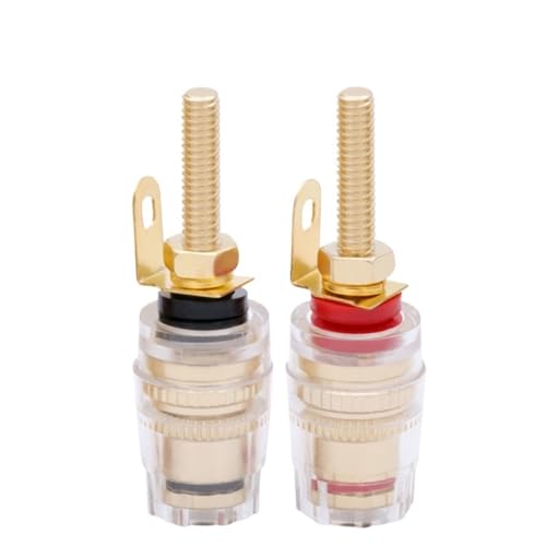 Connecteur fiche banane 4mm pour câble d'enceinte hifi lot de 20 pièces