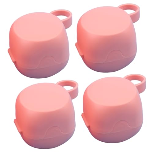 MERRYHAPY Pacifier Holder 4pcs Case Teething Pacifier Storage Box Compact Lightweight Ideal for Parents Present Color