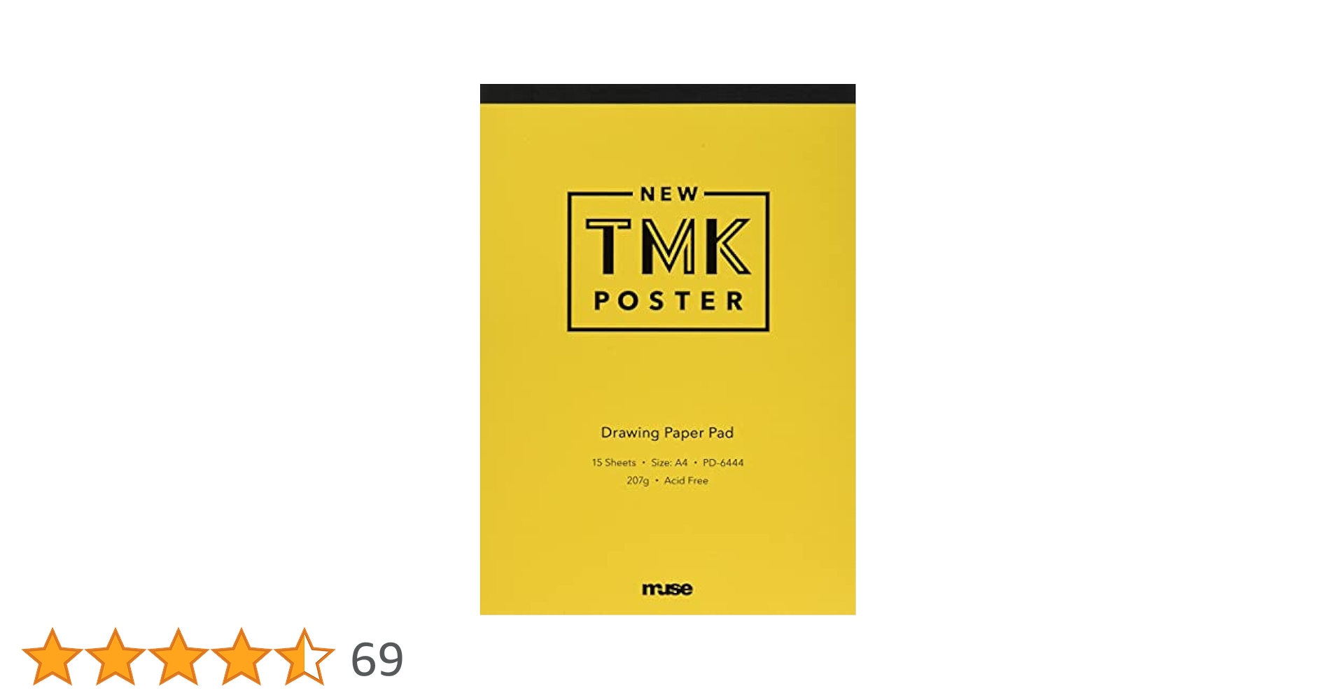Amazon.co.jp: ミューズ 画用紙 ニューTMKポスターパッド 207g