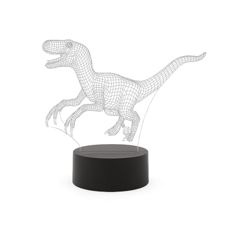 Veilleuse dinosaure 3D acrylique pour rassurer la nuit en chambre