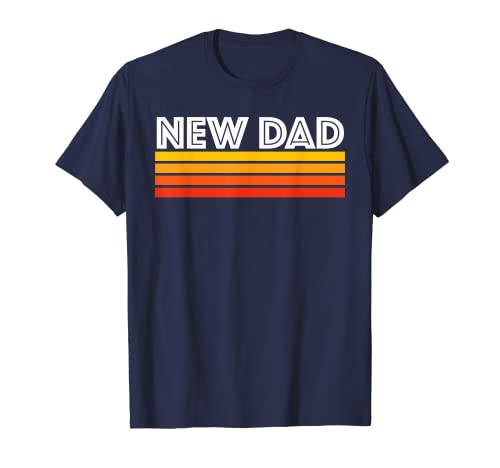 New Dad Cool Vintage 80s Sunset Retro Soon To Be Daddy Maglietta