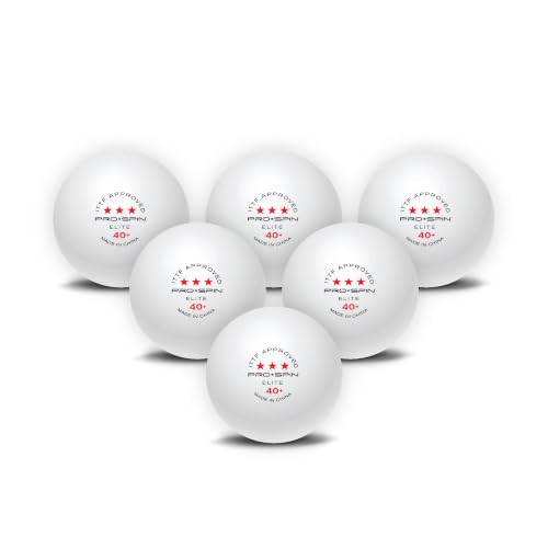 Image of PRO-SPIN Ping Pong Balls - 3-Star ITTF-Approved Premium Table Tennis Balls | High-Performance 40+ ABS Professional Quality for Indoor & Outdoor Games (Pack of 40)