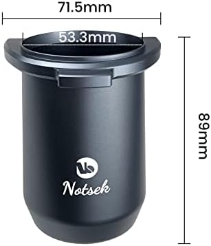 Dosing Cup 54mm, Coffee Dosing Cup Binaural Design Hands Free Aluminum Alloy Sage Barista Express Pro Espresso Dosing Cup 54mm