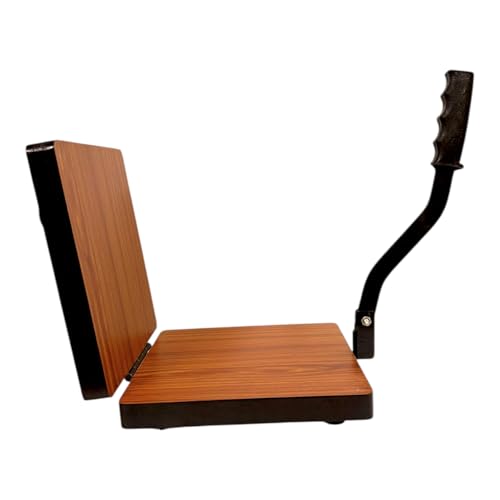 Image of Achleshwar Wooden Square Papad Puri Press Maker | Heavy Duty Plywood Board with Iron Handle | Roti Maker for Kitchen | 11 Inch (11Inch)