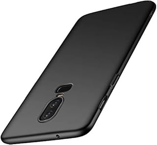 Phone Case for OnePlus 6 Case Slim Protective OnePlus 6 Case Matte Finish Non-Scratch Non-Fingerprint Mark Resistant Premium PC Hard Cover for OnePlus 6 Case (Black)