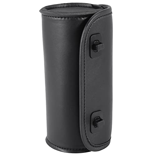 Wisboey Motorrad Tasche PU Leder Lenker Werkzeug Tasche Weichei Bar Roll Aufbewahrung Tasche Sattel Tasche mit 2 Riemen, Universal