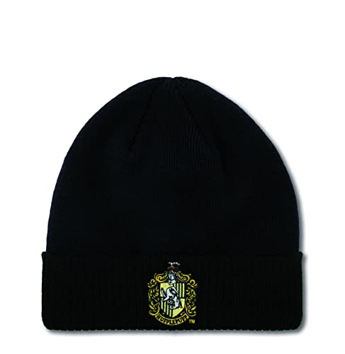 Logoshirt® Gorro de Harry Potter con escudo de Hufflepuff, para hombre y mujer, bordado, diseño...