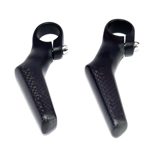 2パック折りたたみ自転車ハンドルバーマウンテンバイクおよび通勤耐久性カーボンファイバー用の人間工学的バイクエクステンダー拡張