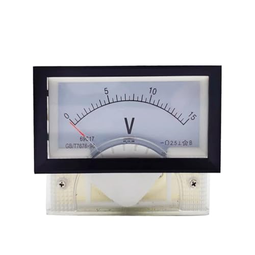 Voltmètre analogique DC 15V 69C17-V avec cadran de mesure 85x46mm