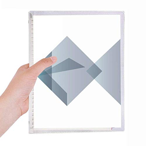 Carnet de notes origami poisson abstrait pour bureau et voyage
