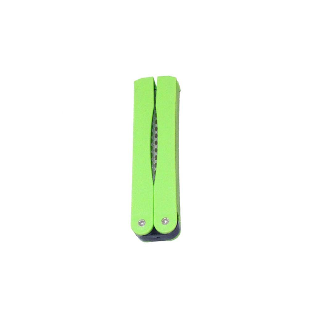 Aiguiseur diamant double-côté pliable UKKO outil de cuisine aiguë portable green
