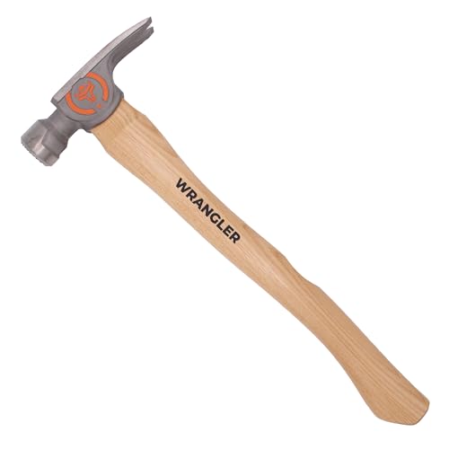 Wrangler Tools Titanium Framing Hammer – 14oz Head, 17in Wood