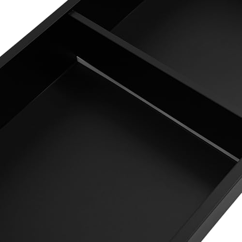 12" x 36" Stainless Steel Shower Shelf with LED Light, 3-Tier Waterproof Bathroom Organizer, Recessed Storage, 4000K Warm Lighting, Sleek Black Design