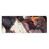 マウスマット ゲーミングマウスパッド 大型 ゼンレスゾーンゼロ ZZZ フォン・ライカン 獣人 ケモノ アニメ柄 周辺 萌えグッズ キーボードパッド 滑り止め 耐久 レーザー&光学式マウス対応 仕事 自宅用 お手入れ簡単 800×300×3mm