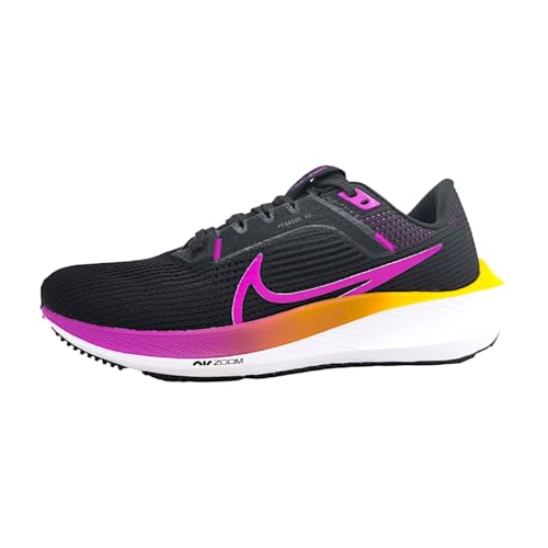 Nike Laufschuhe W Air Zoom Pegasus 40, Black/Hyper Violet-Laser Orange-White, DV3854-011, 38 EU (7 US)
