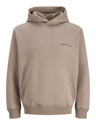 JACK & JONES Jorgrand Midtown Sudadera con Capucha, Mocha Meringue, L
