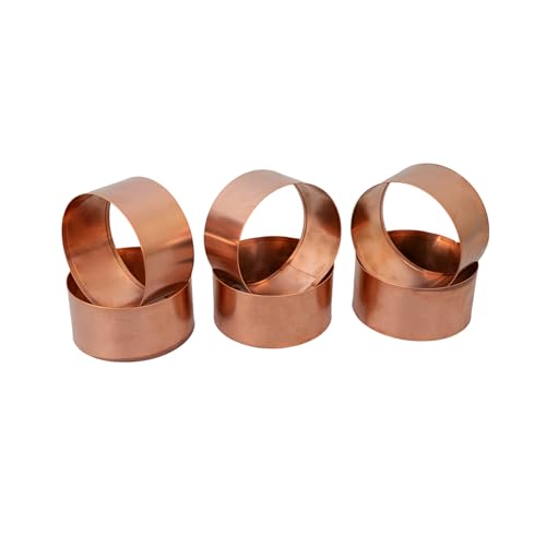 Woodside Copper Slug & Snail Repellent Rings 6 Pack | Reusable Natural Pest Deterrent for Garden Plants | Medium & Large