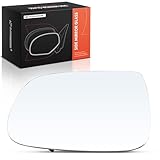 A-Premium Left Driver Side Heated Mirror Glass with Backing Plate - Compatible with Audi Q5 2009-2017, SQ5 2014-2017 - Exterior Side View Flat Mirror Without Auto Dimming, Replace # 8R0857535C