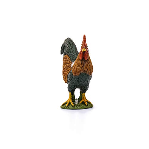 SCHLEICH Farm World | Hahn 13825 Bauernhof Spielfigur | detailgetreue Tierfigur & Sammelfigur | Geschenk für Jungen und Mädchen | Bauernhof Spielzeug ab 3 Jahren | 3 x 6 x 6 cm