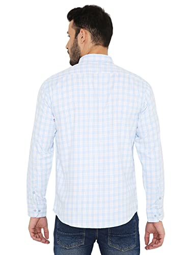 Image of Maharaja Slim Fit Small Checks Shirt for Men