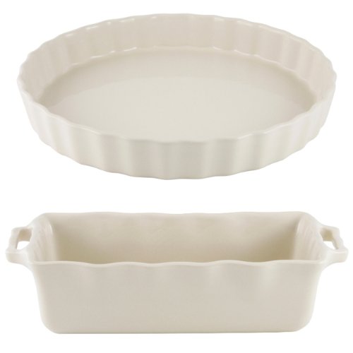 Buy Appolia French Ceramic 2Piece Dessert Baker Set, Cream Online at