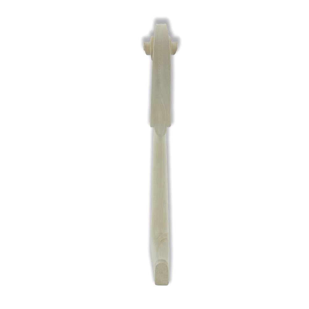 Kit tastiera e manico per contrabbasso verticale 3/4, tastiera in ebano/palissandro con testa in legno d'acero, per fai da te, parti di ricambio per contrabbasso (legno di ebano)