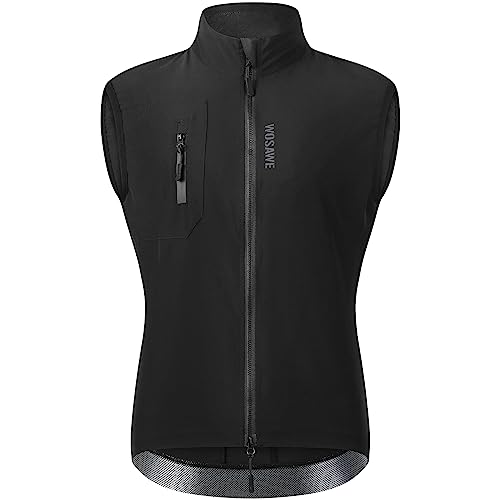 WOSAWE Herren Fahrradweste Leicht Atmungsaktiv ärmellos Laufjacke...
