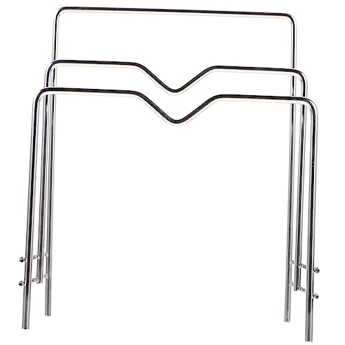 Cabilock Descanso De La Tapa De La Cacerola Estante De Almacenamiento De Tapas De Ollas Estante De Almacenamiento Multifunción Tabla De Corte Acero Inoxidable Utensilios Para Hornear
