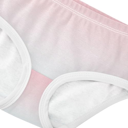 Joisal Girls Underwear Toddler 2t Cotton Panties Little Girl Pattern Underpants Briefs Blush Pink Cyan Gradient4