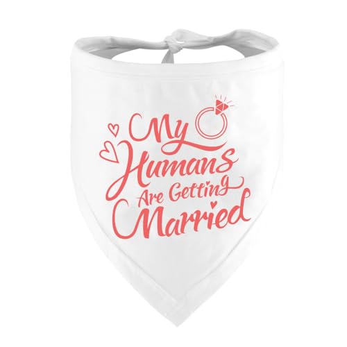 Engagement Gift, My Humans are Getting Married Dog Bandana, Wedding