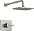 Delta Faucet Vero 14 Series Single-Function Shower Faucet Set, Rain Shower Head, Brushed Nickel Shower Faucet, Shower Handle, Delta Shower Trim Kit, Stainless T14253-SS (Valve Not Included)
