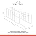 Spectrum Euro Cutting Board Holder Stand for Countertop or Inside Kitchen Cabinet Organization Matte White, 8 Slot Cutting Board Drying Rack or Cabinet Plate Bakeware Storage Organizer