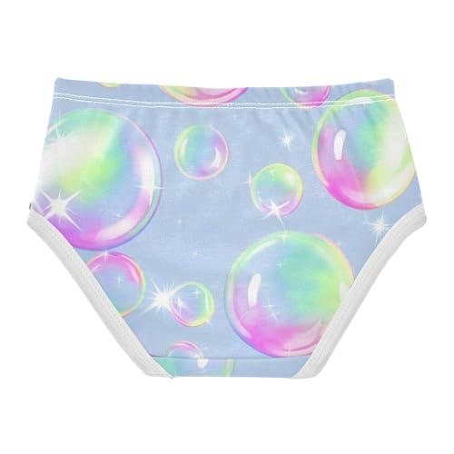 Drawn Colorful Soap Bubbles Panties for Girl Toddlers Underwear Floral Cotton Print Underpants Briefs 2t2