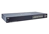CISCO DESIGNED Remanufactured SLM2016T 18-Port Gigabit Smart Switch, Cisco Small Business Product Limited Hardware Warranty (SLM2016T-NA-RF)