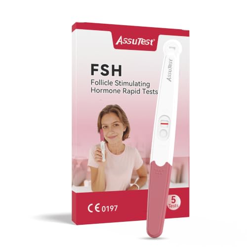 AssuTest Menopause Test Kit - 99.6% Accurate FSH Level Detection at Home Easily Self Testing Fast Result in 5 mins - 5 Pack
