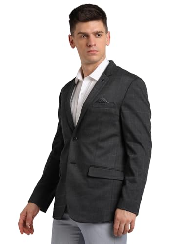 Blazer homme coupe ample noir uni décontracté en maille tricotée