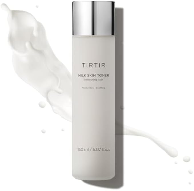 TIRTIR Milk Skin Rice Toner | Deep Moisturizing, Instant Glow, 2% Niacinamide, Rice Bran Extract, Ceramide, Panthenol, Cruelty-Free, Fungal Acne Friendly, Vegan, 5.07 fl.oz.