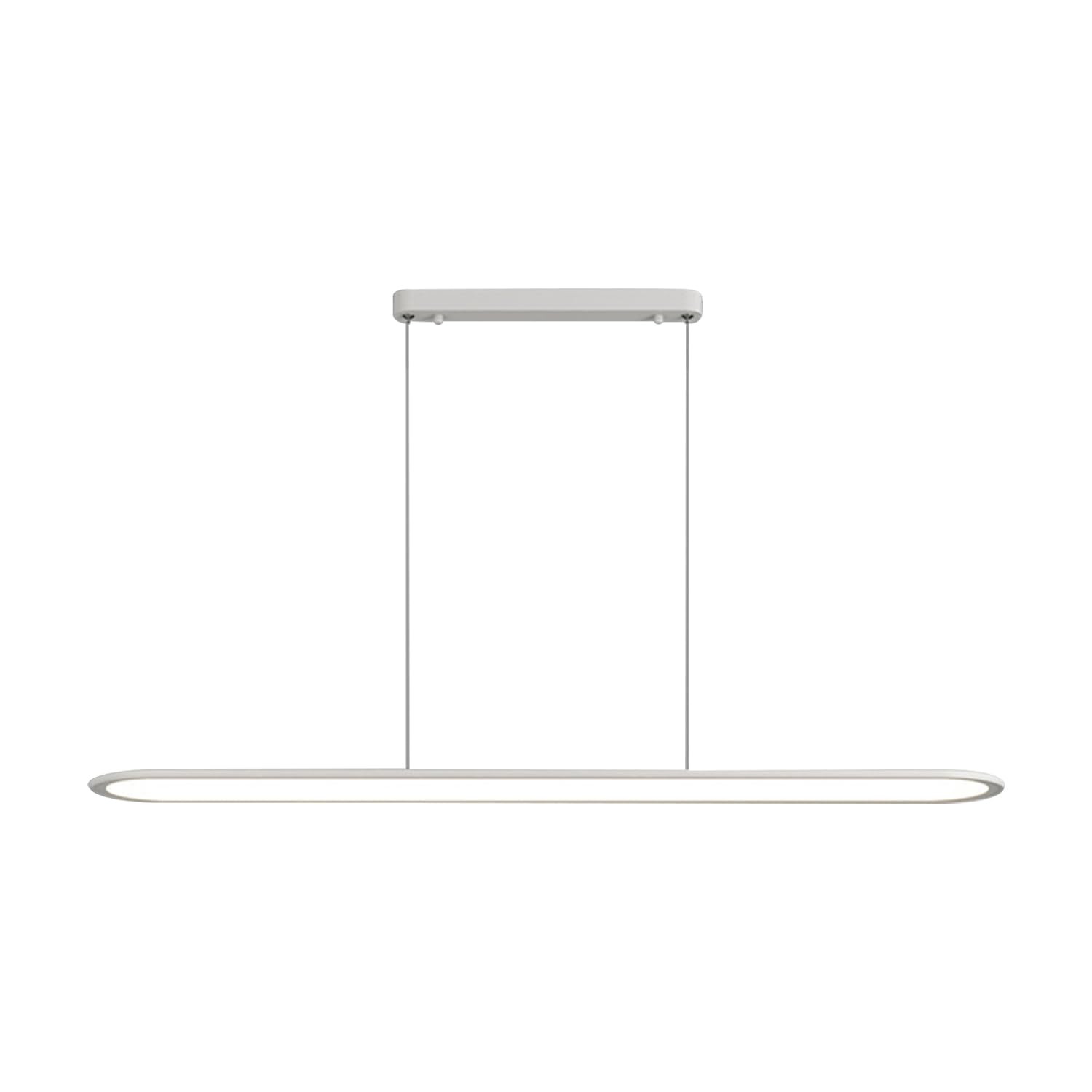Lustre LED moderne 56W à longue bande et panneau acrylique pour restaurant