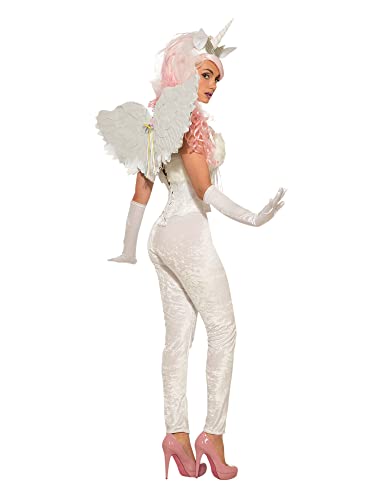 Legging Unicorn Femme Forum Novelties blanc extensible pour costume rapide et confortable