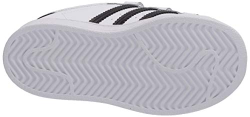 Adidas Originals Unisex Child Superstar Cloudfoam Sneaker, White/Black/White, 7 Toddler Us #TOP3