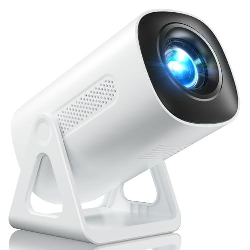 [Built-in Apps & Star Modes & Ambient Light] OPOQO 4K Mini Projector with WiFi and Bluetooth, Full...