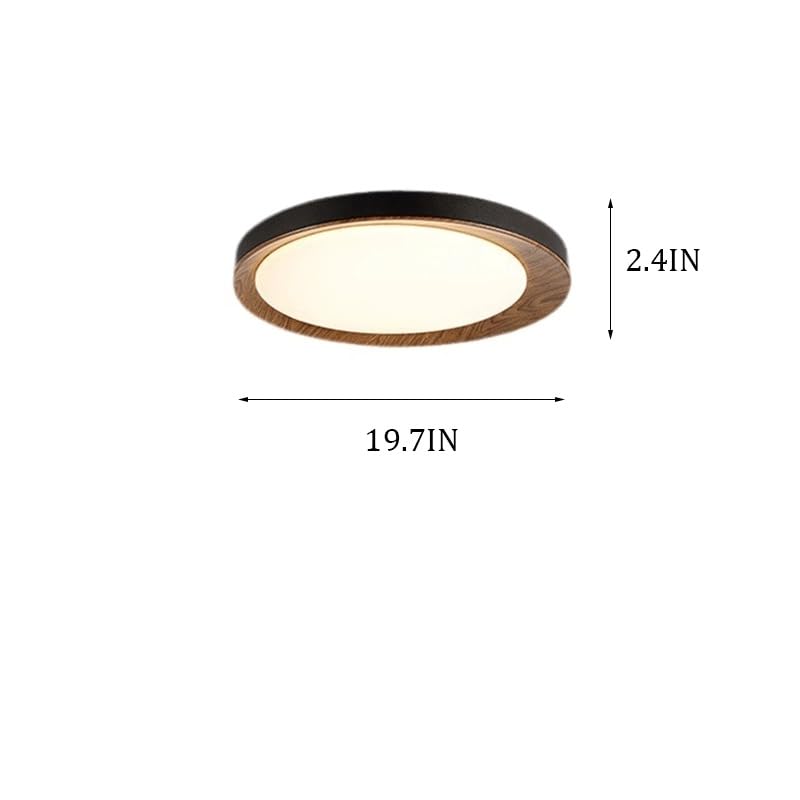 Lampara de techo de estilo chino con LED regulable de 3 colores 6