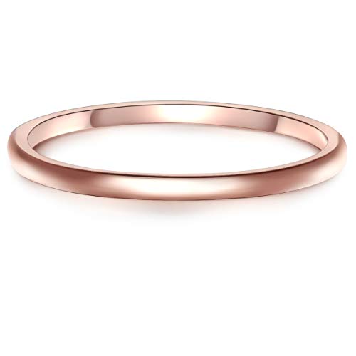 Preisvergleich Produktbild Glanzstücke München Damen-Ring Sterling Silber rosévergoldet - Roségold-Ring Steckring Vorsteckring Stapelring