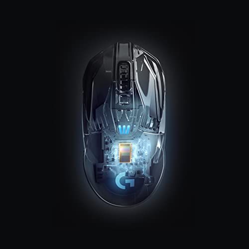 Mouse Gamer Sem Fio Logitech G903 LIGHTSPEED com RGB LIGHTSYNC, Design Ambidestro Personalizável, Sensor HERO 25K e Bateria Recarregável - Compatível com POWERPLAY glide